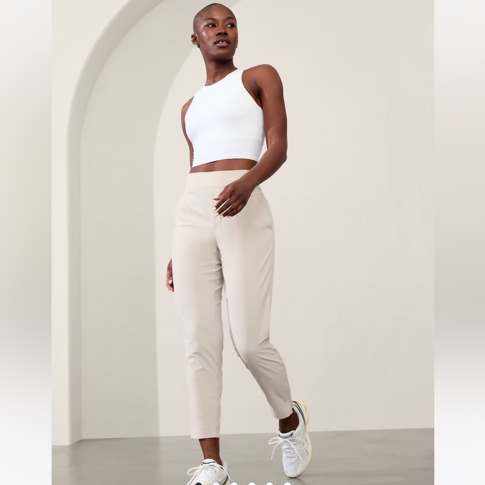 NWT Athleta Brooklyn ankle pants in silver grey - 10 tall